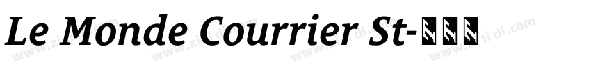 Le Monde Courrier St字体转换